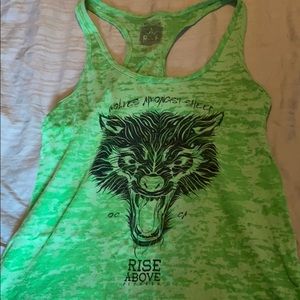 Rise above fitness tank top